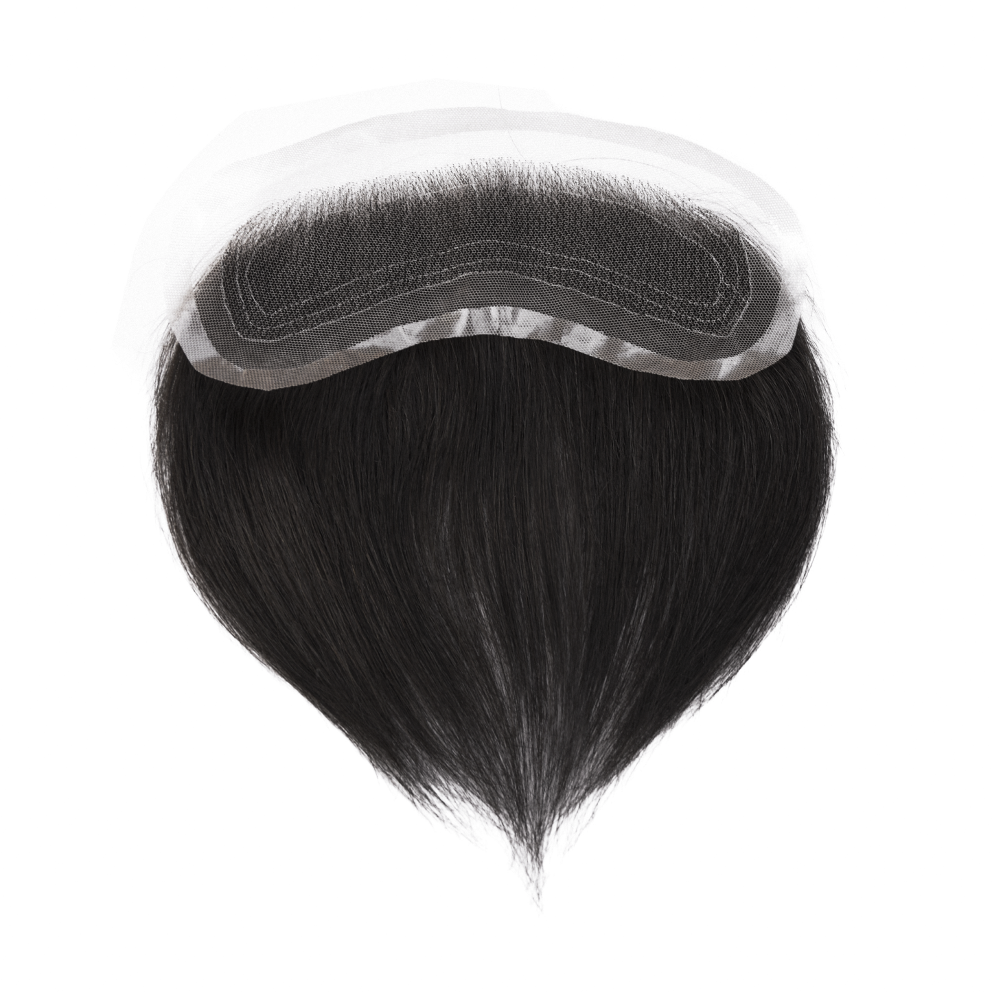 Meiverah Hand-Tied Mono Base Men's Hair System - Breathable, Realistic Hairline & Natural-Looking Hair Replacement（1B#)