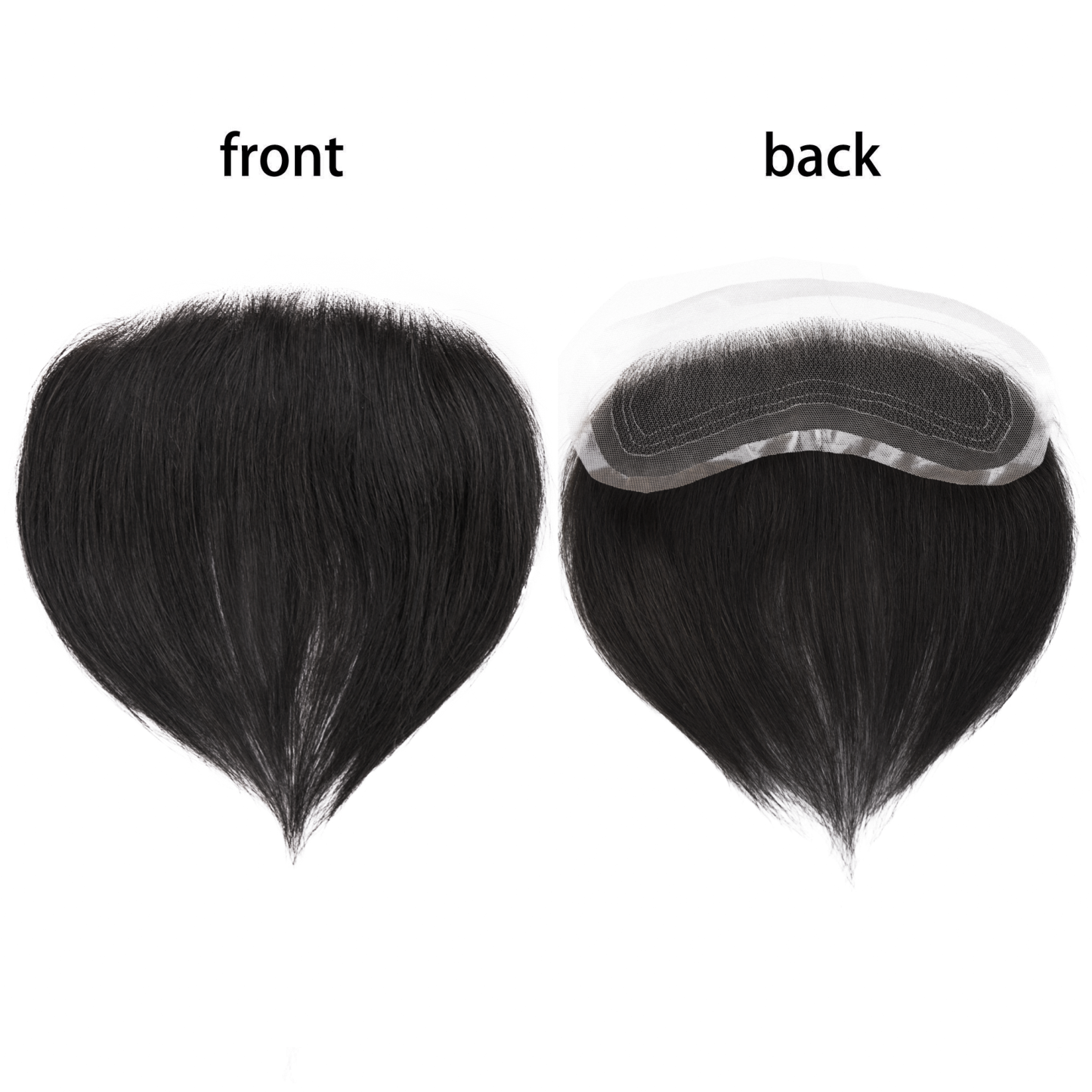 Meiverah Hand-Tied Mono Base Men's Hair System - Breathable, Realistic Hairline & Natural-Looking Hair Replacement（1B#)