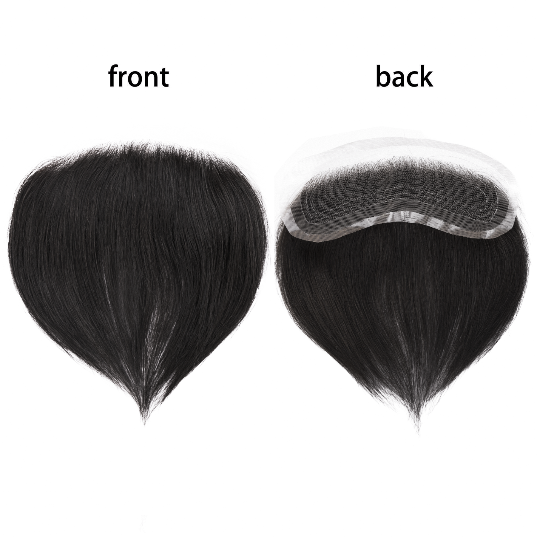 Meiverah Hand-Tied Mono Base Men's Hair System - Breathable, Realistic Hairline & Natural-Looking Hair Replacement（1B#)