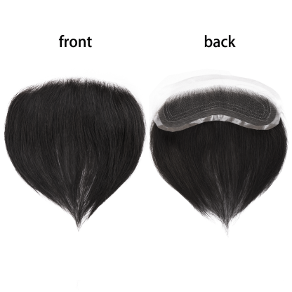 Meiverah Hand-Tied Mono Base Men's Hair System - Breathable, Realistic Hairline & Natural-Looking Hair Replacement（1B#)