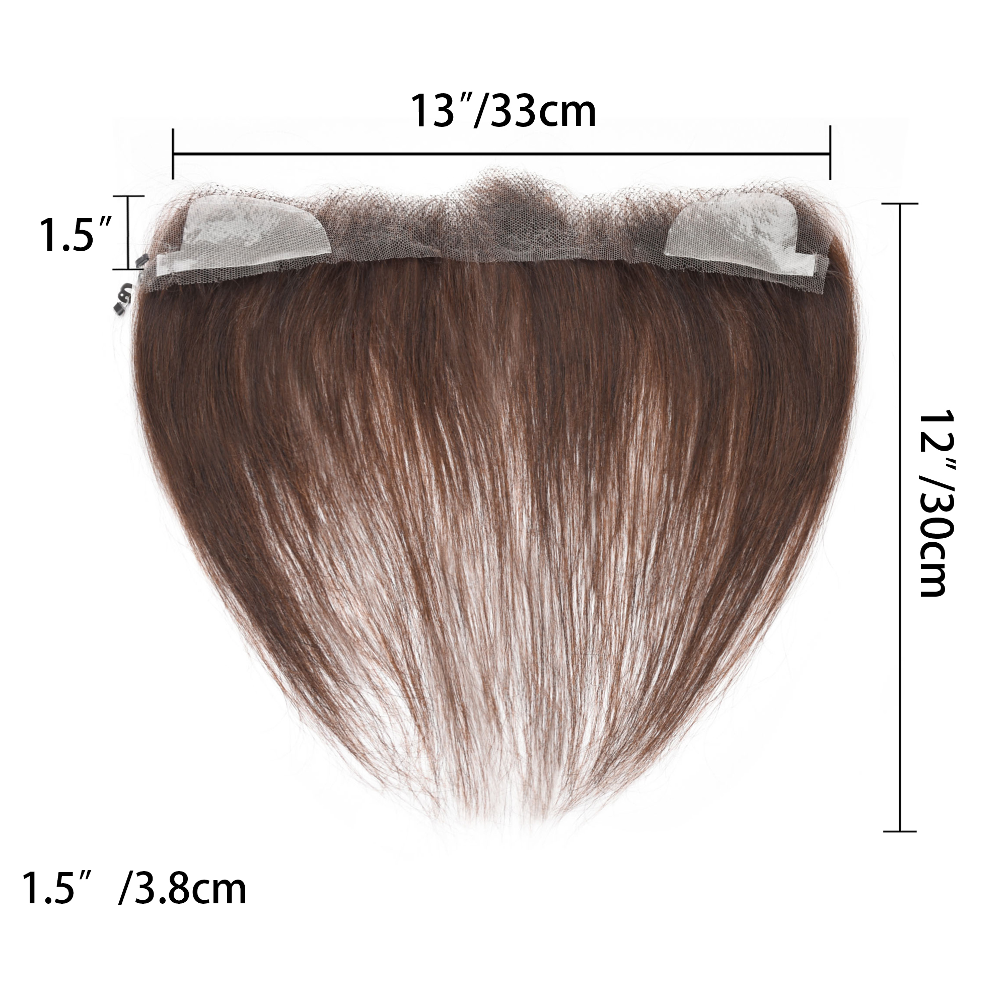 Meiverah Fishing Line Hand-Tied Mono Base Women's Hair System - Breathable, Realistic Hairline & Natural-Looking Hair Replacement（2#）