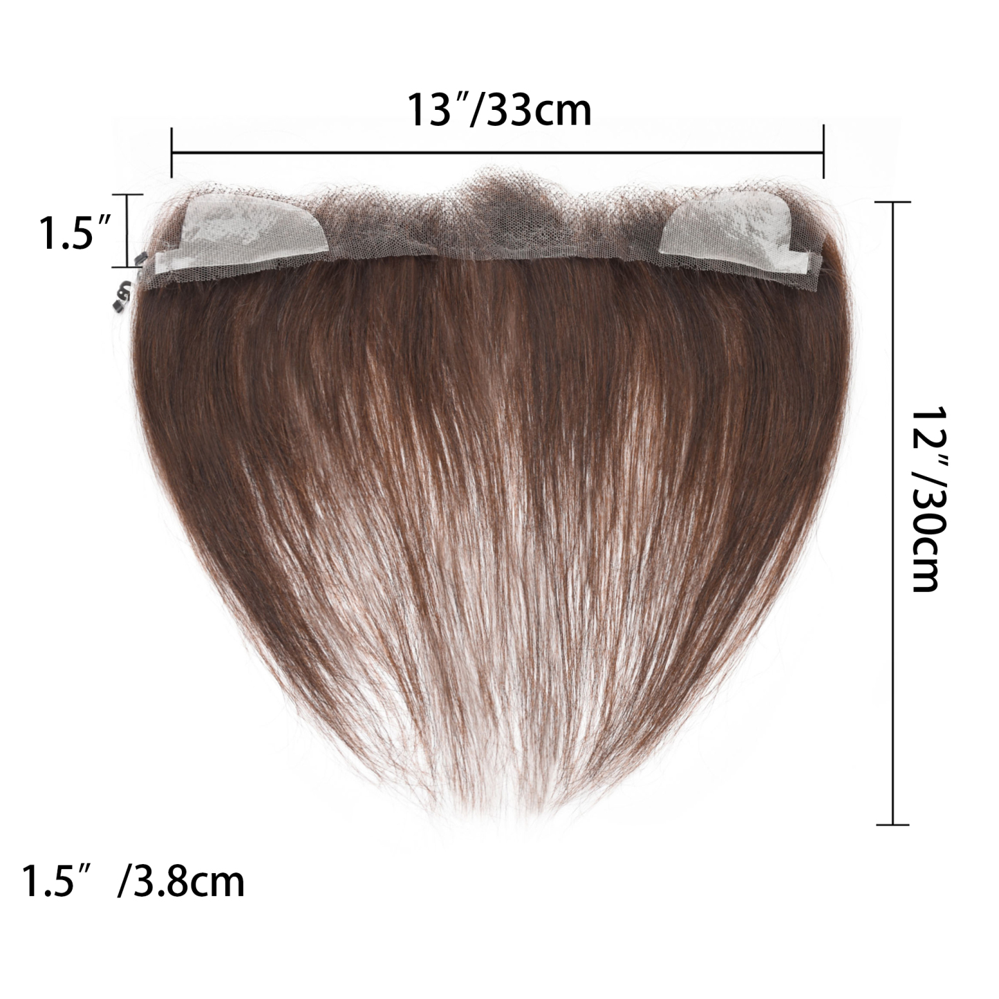 Meiverah Fishing Line Hand-Tied Mono Base Women's Hair System - Breathable, Realistic Hairline & Natural-Looking Hair Replacement（2#）