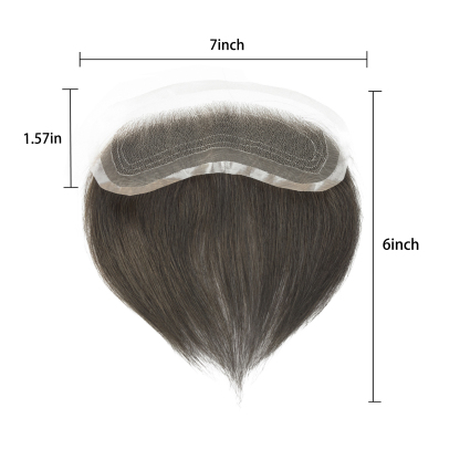 Meiverah Hand-Tied Mono Base Men's Hair System - Breathable, Realistic Hairline & Natural-Looking Hair Replacement（2#)
