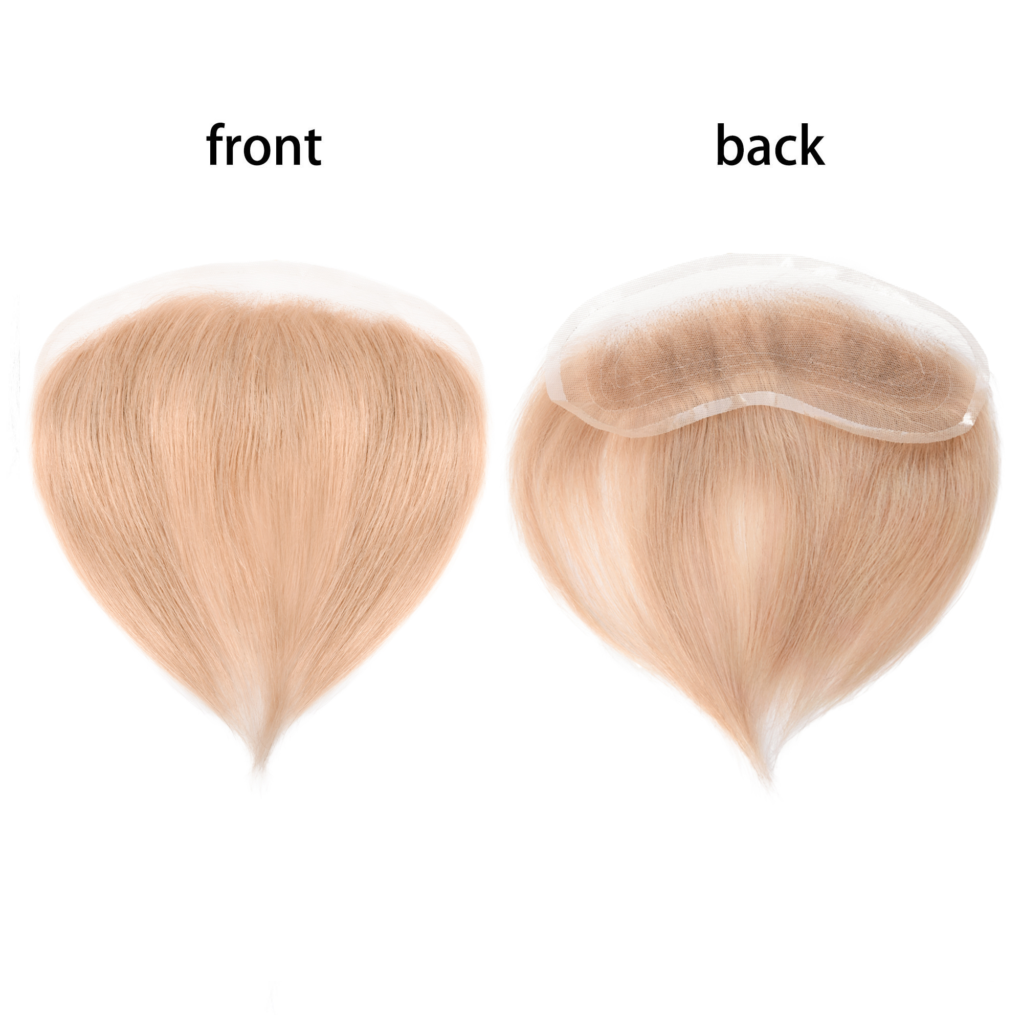 Meiverah Hair Frontal Hairpiece for Men Hand-tied Mono Base Hairline Human Hair Toppers Replacement Toupee（21#)