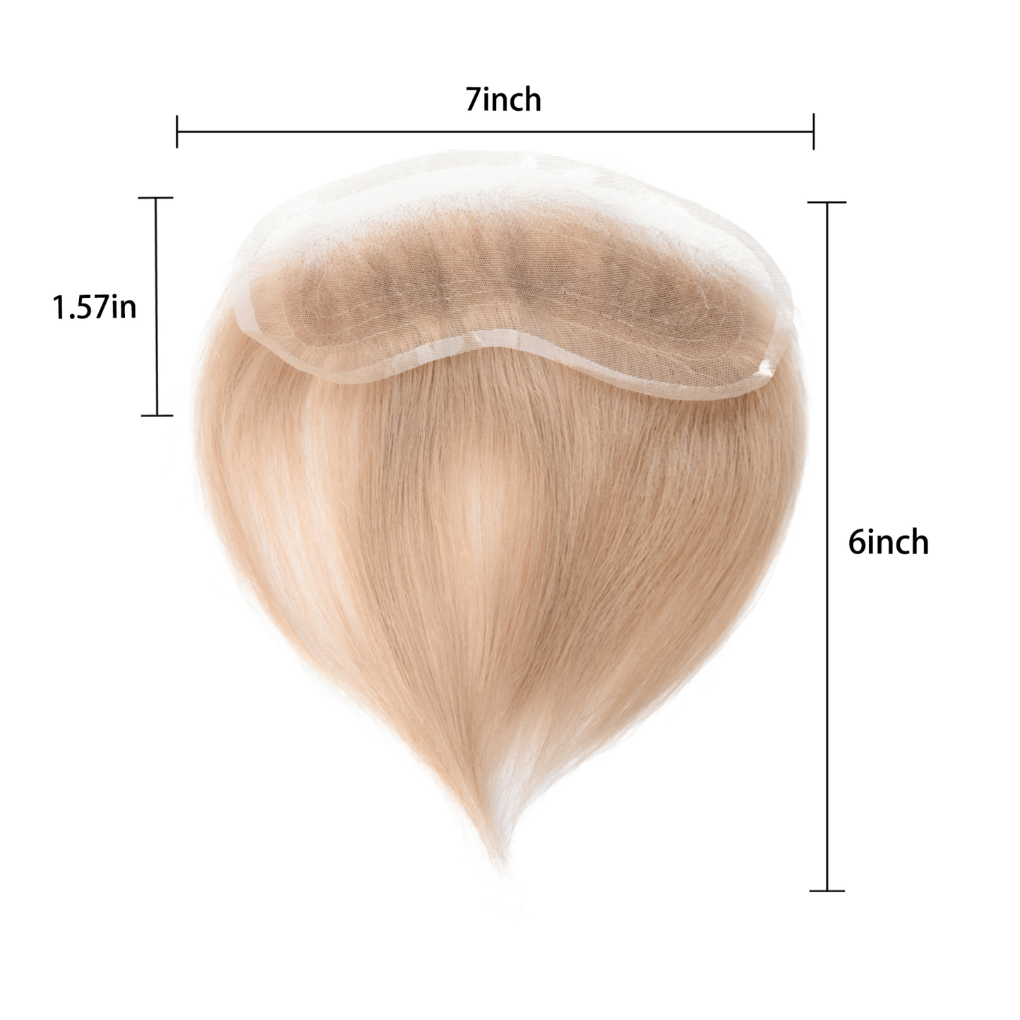 Meiverah Hand-Tied Mono Base Men's Hair System - Breathable, Realistic Hairline & Natural-Looking Hair Replacement（21#)