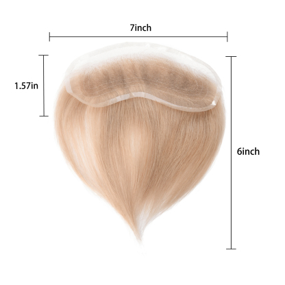 Meiverah Hand-Tied Mono Base Men's Hair System - Breathable, Realistic Hairline & Natural-Looking Hair Replacement（21#)