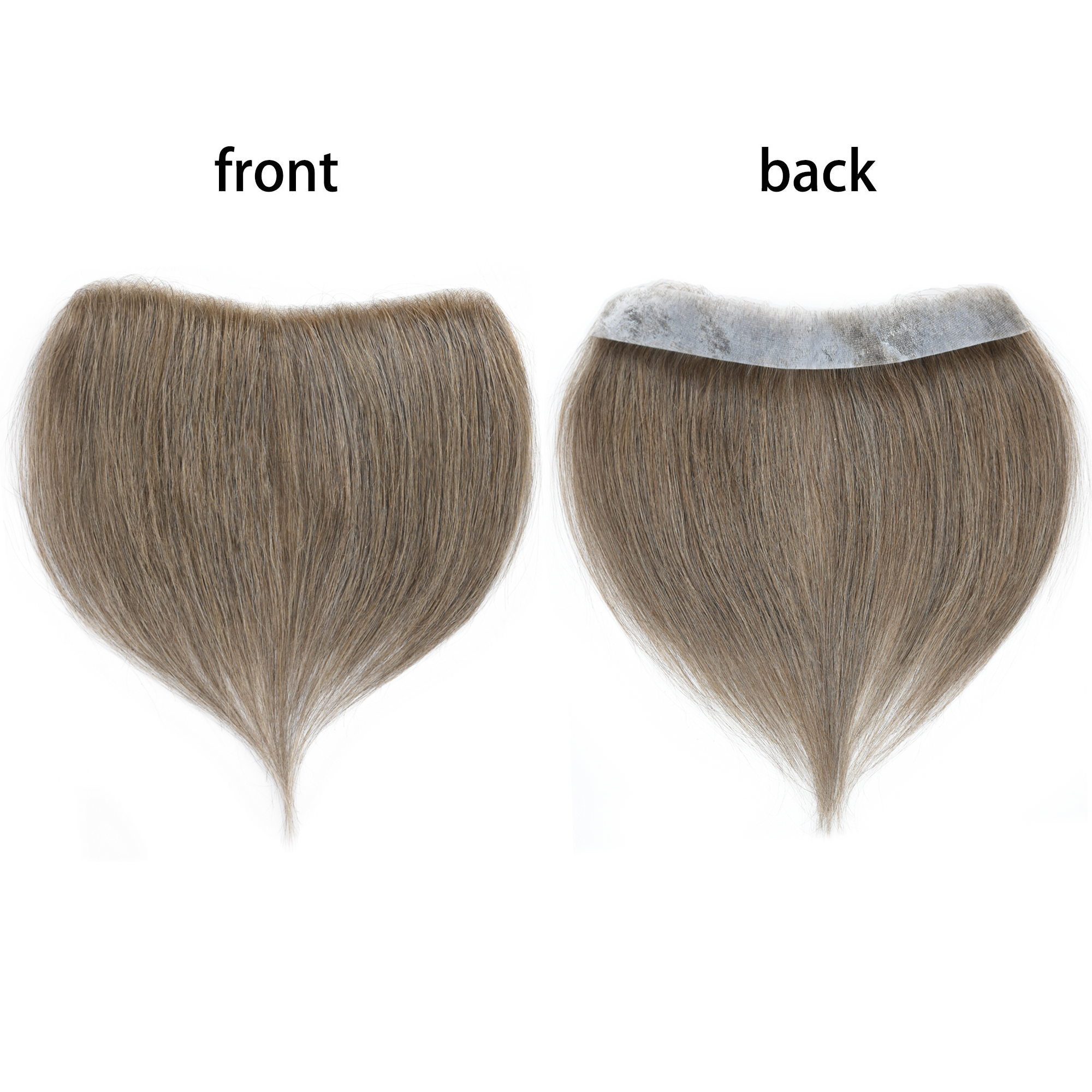 Meiverah Hair Frontal Hairpiece for Men Hair Extension Hairline Loss Straight Tape in Human Hair Toppers Replacement Toupee （#7）