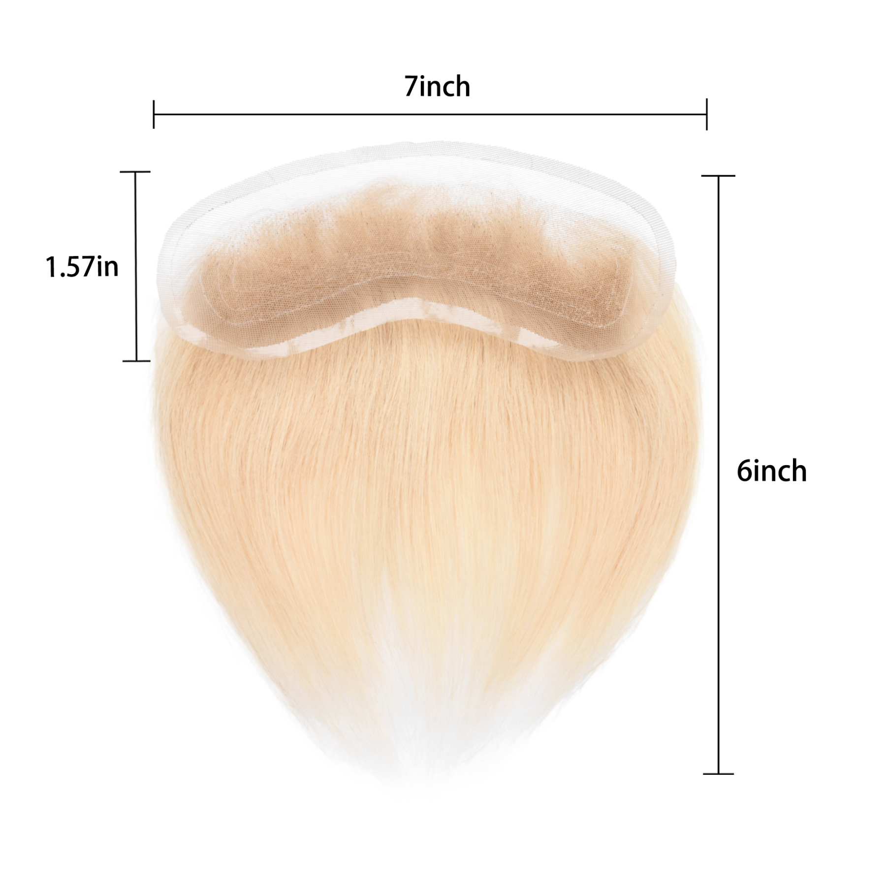 Meiverah Hair Frontal Hairpiece for Men Hand-tied Mono Base Hairline Human Hair Toppers Replacement Toupee（22#)