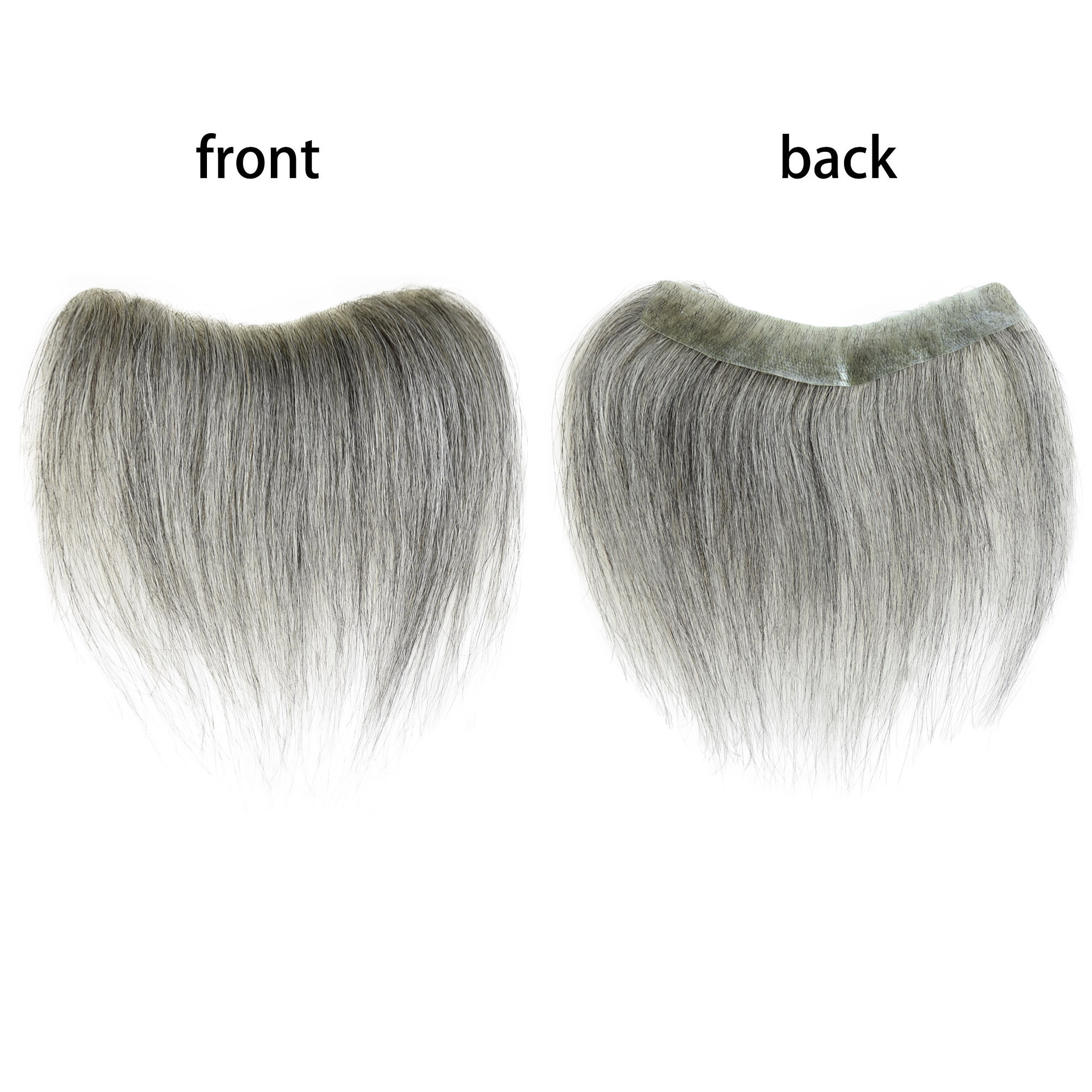[Copy]Meiverah Hair Frontal Hairpiece for Women Natural Black Hair Extension Hairline Loss Straight Tape in Human Hair Toppers Replacement Toupee (Pepper Salt)