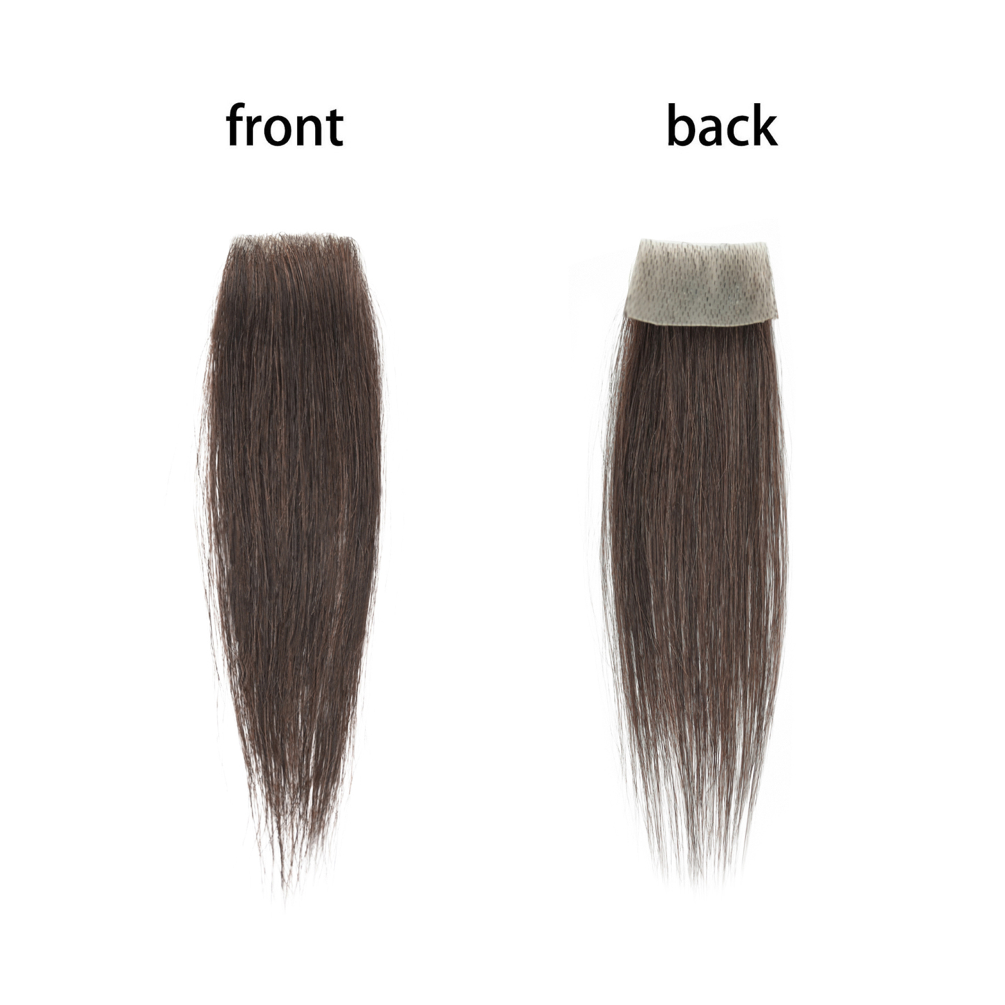 Meiverah Hair scar human hair replacement Accidental burns without hair for men Hairline Loss Straight Tape in Replacement Toupee (Dark Brown)