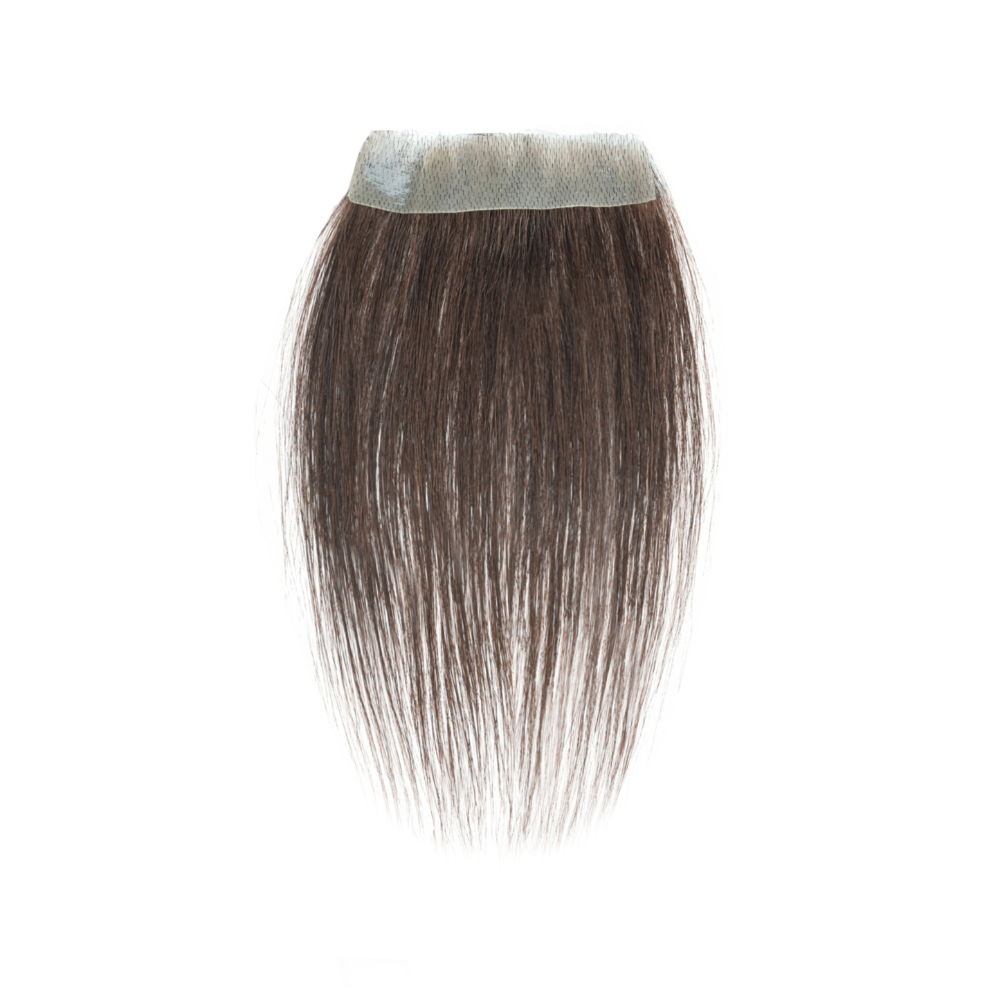 Meiverah Hair scar human hair replacement Accidental burns without hair for men Hairline Loss Straight Tape in Replacement Toupee (Dark Brown)