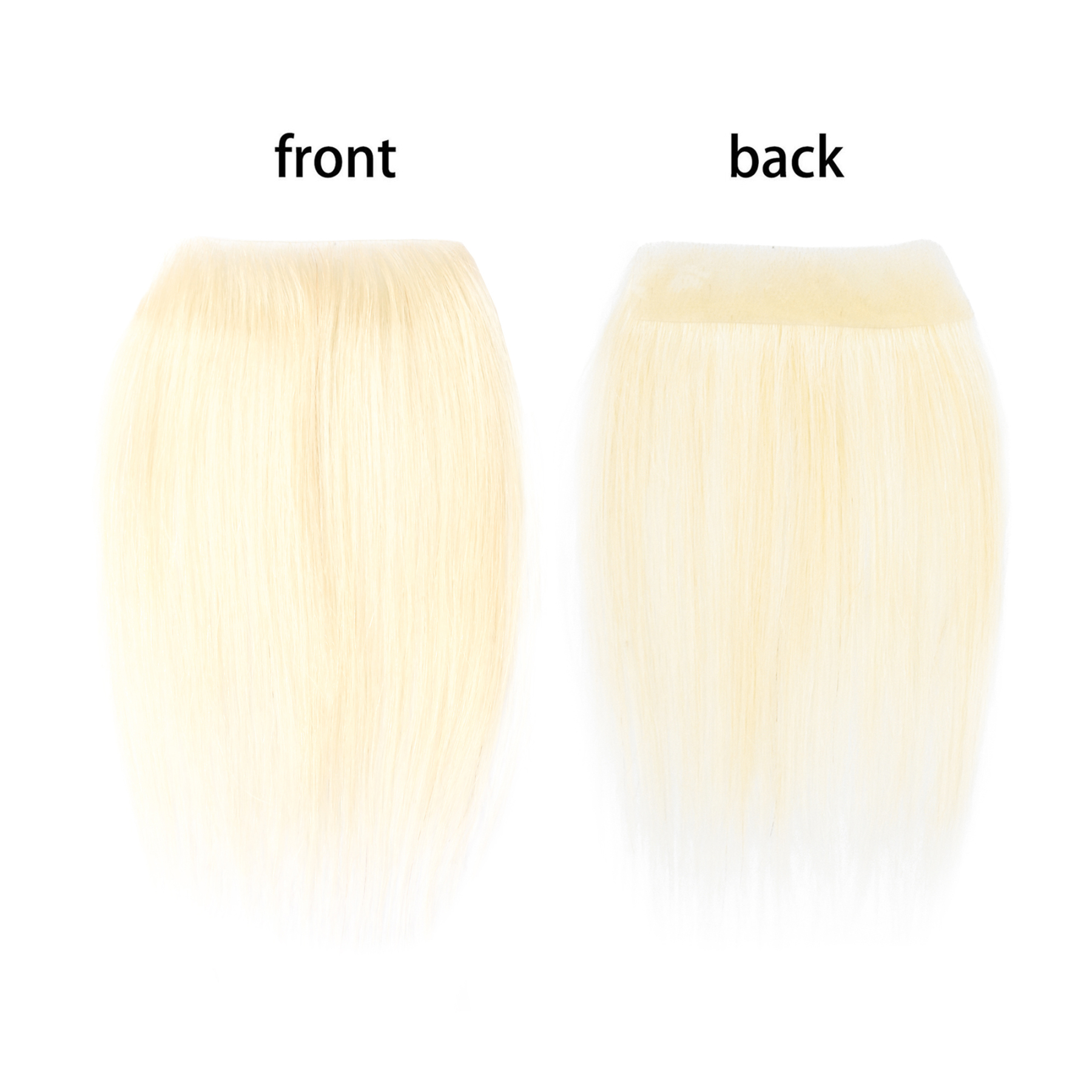 Meiverah Hair scar human hair replacement Accidental burns without hair for men women Hairline Loss Straight Tape in Replacement Toupee (Light Blonde #60)