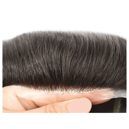 Meiverah Natural-Looking Handmade Men's Top Wig - AS Style (2# Color)