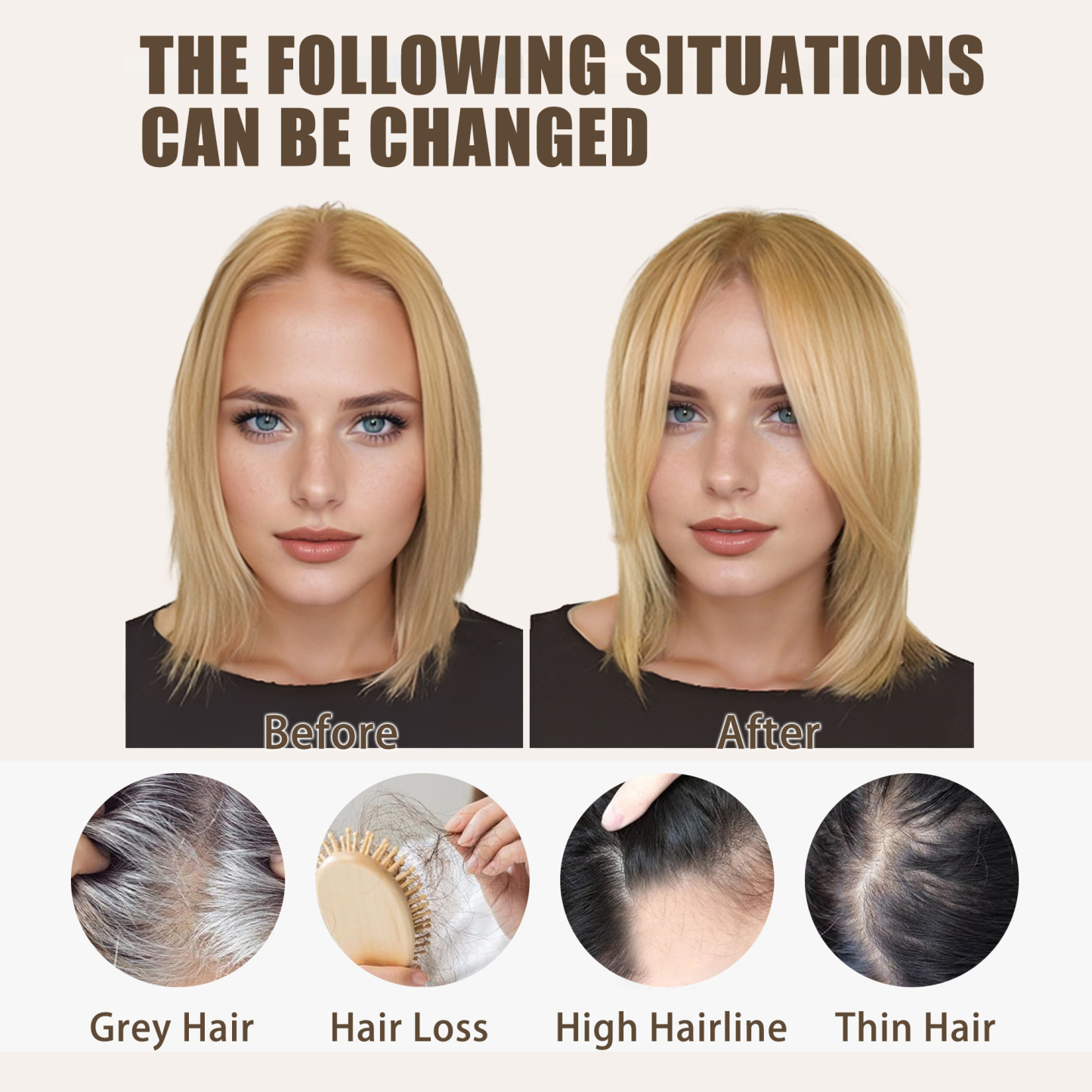 Meiverah Hair Real Human Hair Topper NO Bangs - Swiss Mono Base Hand-tied Clip-In Thick Hairpiece for Women (Dark Brown 2# )