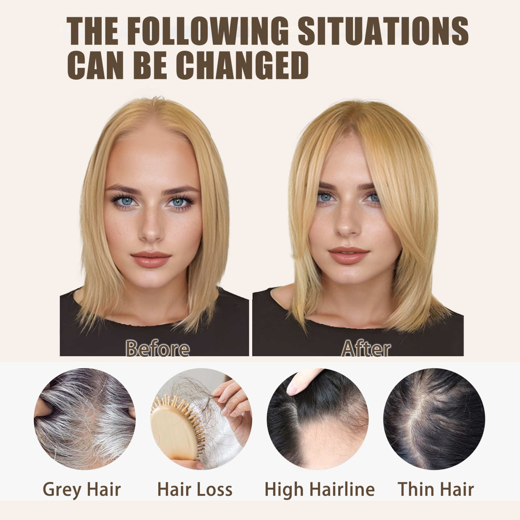 Meiverah Real Human Hair Swiss Mono Base Half Hand-tied Topper NO Bangs-Clip-In Thick Hairpiece for Women  (#30 Copper Red)