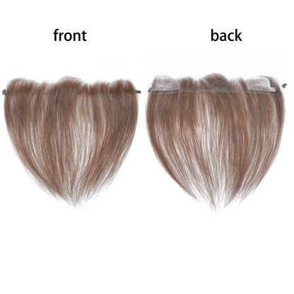 Meiverah Fishing Line Hand-Tied Mono Base Women's Hair System - Breathable, Realistic Hairline & Natural-Looking Hair Replacement（4#）