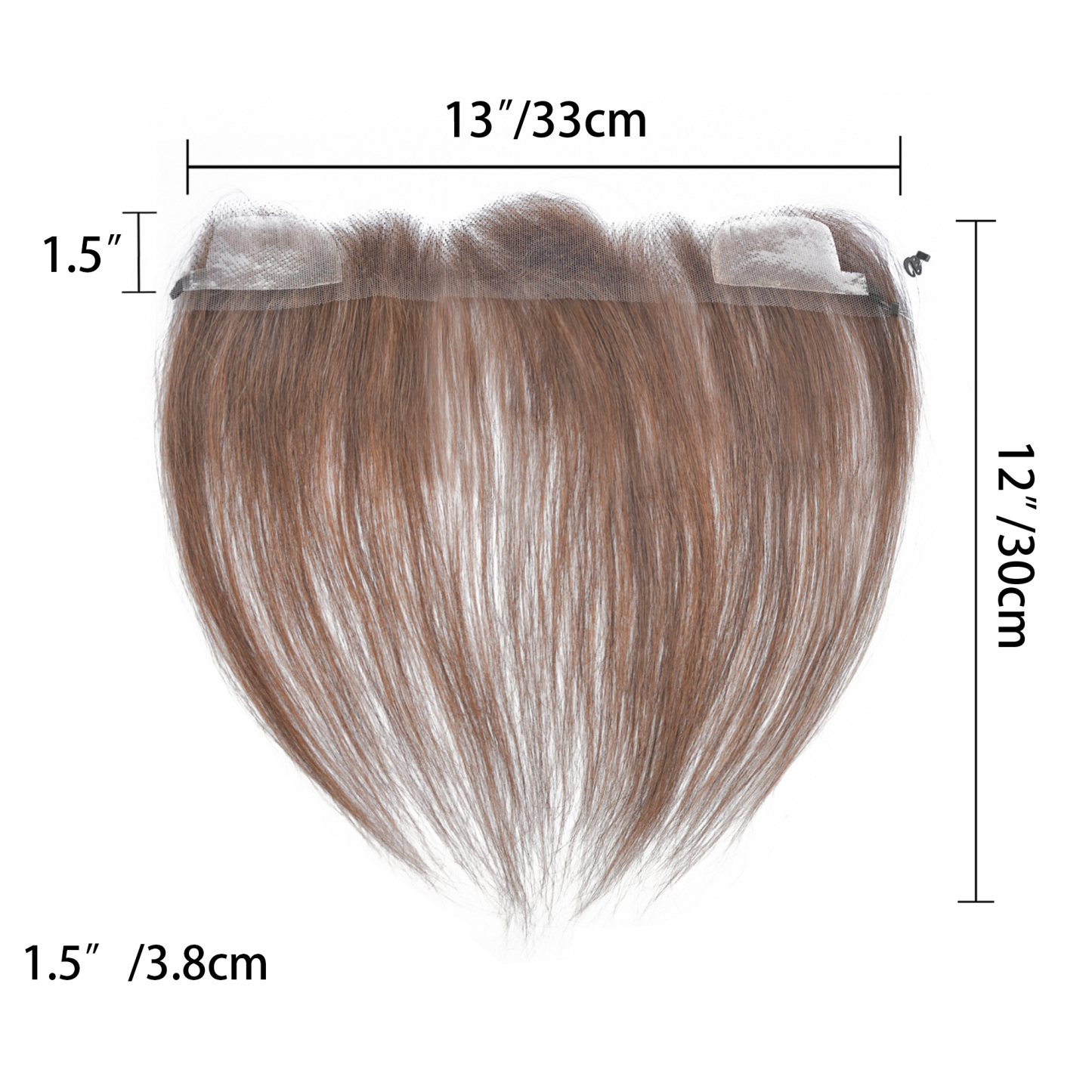 Meiverah Fishing Line Hand-Tied Mono Base Women's Hair System - Breathable, Realistic Hairline & Natural-Looking Hair Replacement（4#）