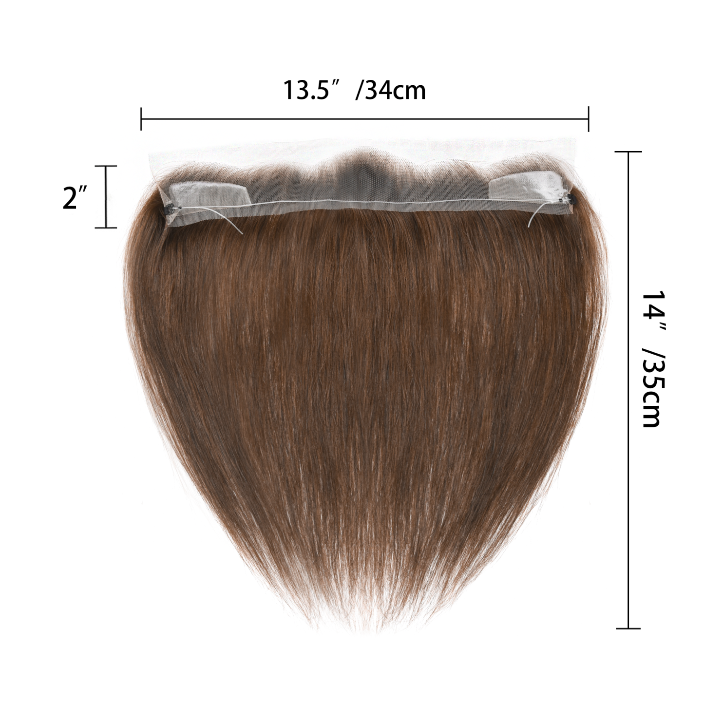 Meiverah Fishing Line Hand-Tied Mono Base Women's Hair System - Breathable, Realistic Hairline & Natural-Looking Hair Replacement（4#）