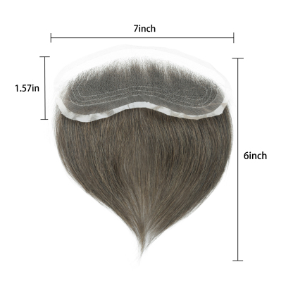 Meiverah Hand-Tied Mono Base Men's Hair System - Breathable, Realistic Hairline & Natural-Looking Hair Replacement（4#)
