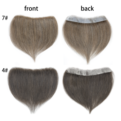 Meiverah Hair Frontal Hairpiece for Men Hair Extension Hairline Loss Straight Tape in Human Hair Toppers Replacement Toupee （#4）