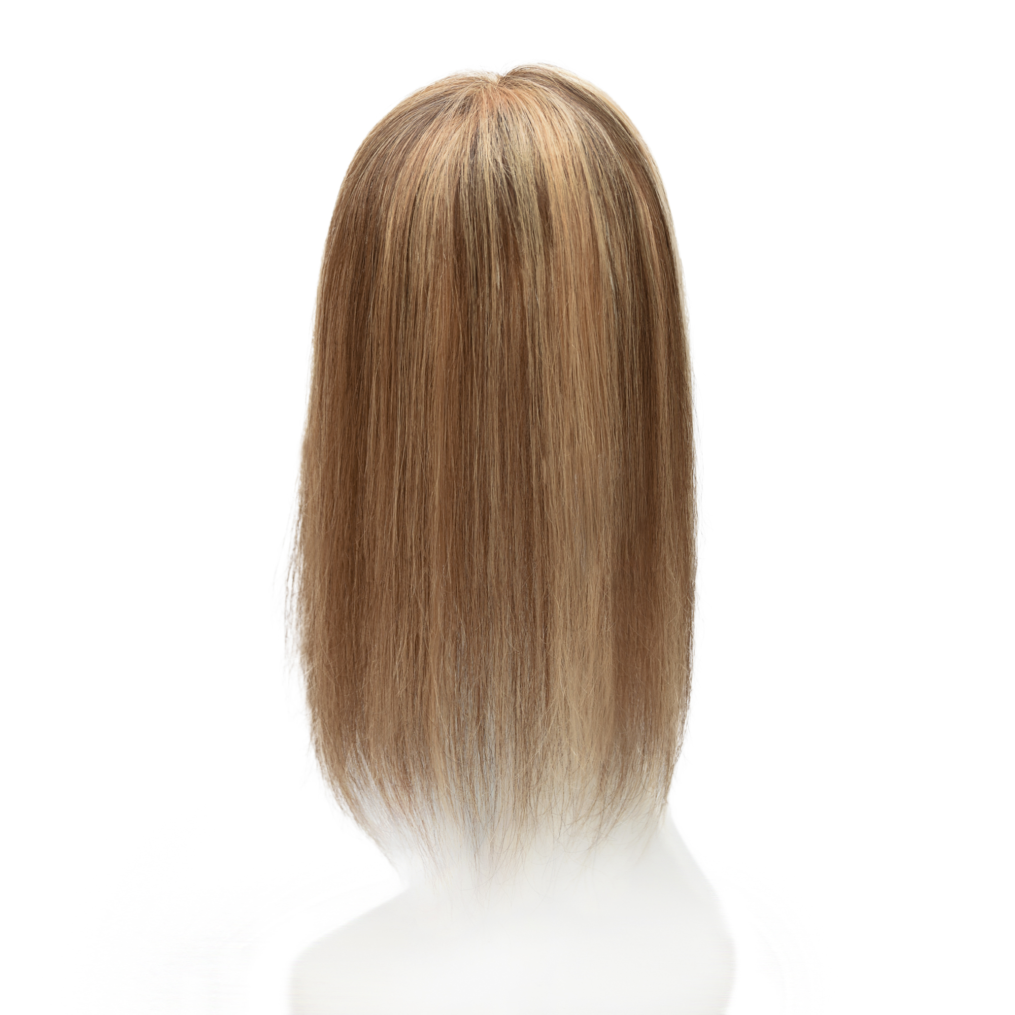 Meiverah Natural-Looking Handmade Full Hand-tied PU Mono Lace NO Bangs Clip-In Women Toupee -（P27/4#）