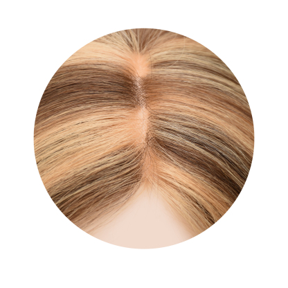Meiverah Natural-Looking Handmade Full Hand-tied PU Mono Lace NO Bangs Clip-In Women Toupee -（P27/4#）