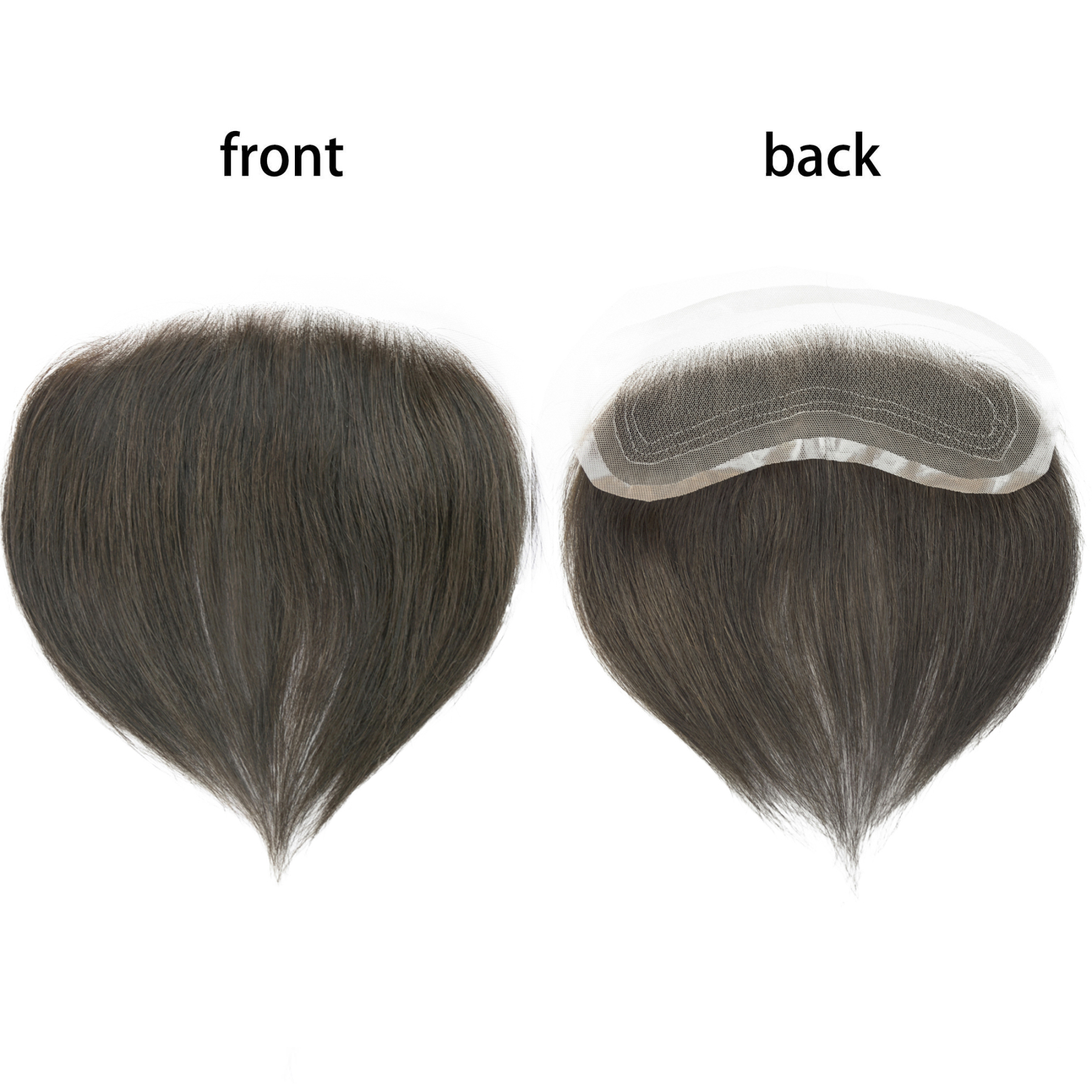 Meiverah Hand-Tied Mono Base Men's Hair System - Breathable, Realistic Hairline & Natural-Looking Hair Replacement（2#)