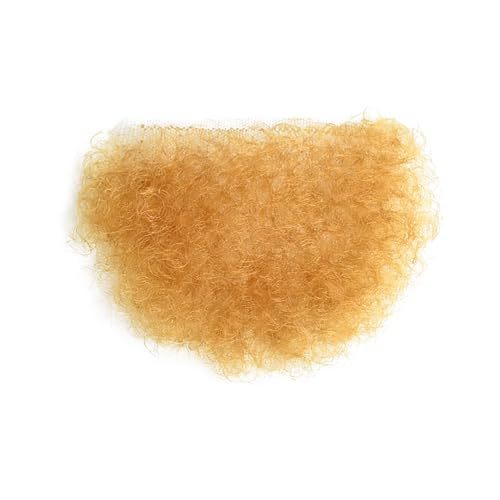 Meiverah Hair Fake Private Hair Handmade Biniki Hair Temprature Fiber Body Hair Adding Hair Volume (Light Brown)