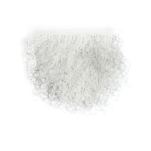 Meiverah Hair Fake Private Hair Handmade Biniki Hair Temprature Fiber Body Hair Adding Hair Volume (Pepper Salt )