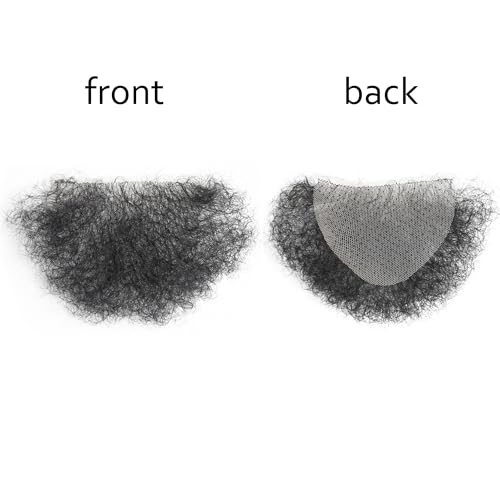 Meiverah Hair Fake Private Hair Handmade Biniki Hair Temprature Fiber Body Hair Adding Hair Volume (Natural Black)