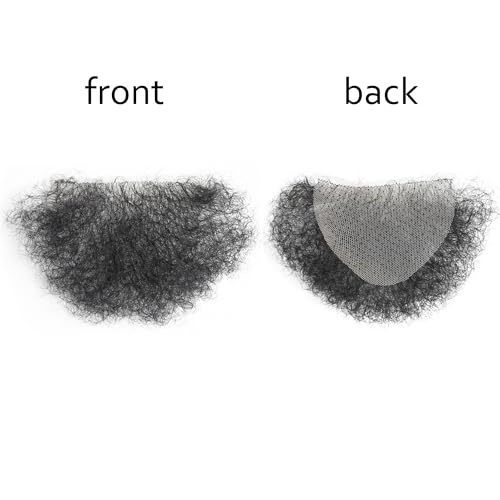 Meiverah Hair Fake Private Hair Handmade Biniki Hair Temprature Fiber Body Hair Adding Hair Volume (Natural Black)