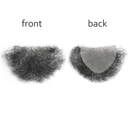 Meiverah Hair Fake Private Hair Handmade Biniki Hair Temprature Fiber Body Hair Adding Hair Volume (Natural Black)