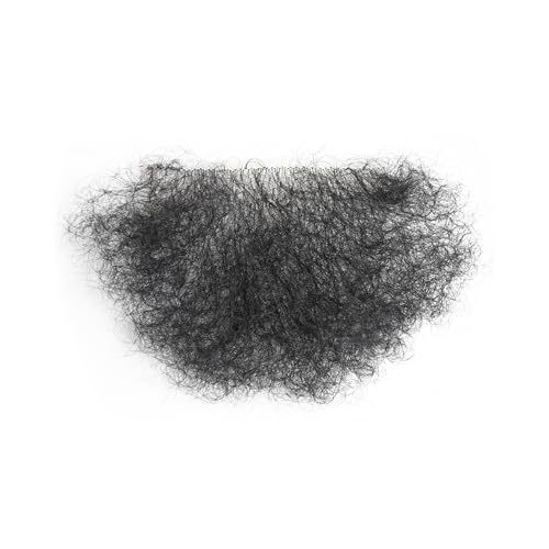 Meiverah Hair Fake Private Hair Handmade Biniki Hair Temprature Fiber Body Hair Adding Hair Volume (Natural Black)