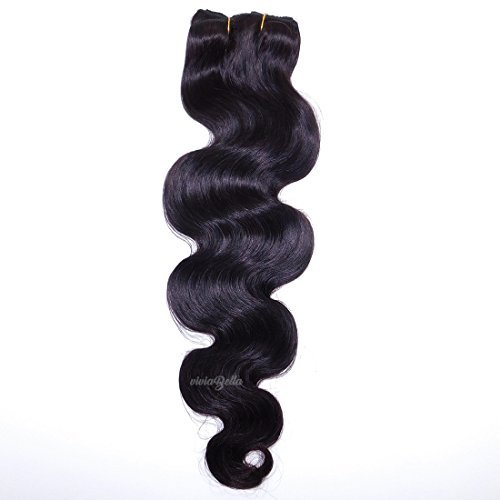 Clip in Body Wave Human Hair Extensions Copper Red Color Virgin Hair Double Weft(Natural Black)