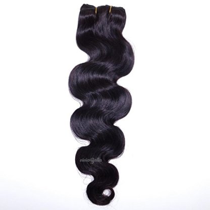 Clip in Body Wave Human Hair Extensions Copper Red Color Virgin Hair Double Weft(Natural Black)