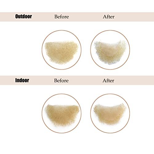 Meiverah Hair Fake Private Hair Handmade Biniki Hair Temprature Fiber Body Hair Adding Hair Volume (Blonde )