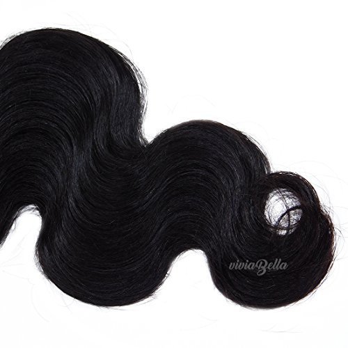 Clip in Body Wave Human Hair Extensions Copper Red Color Virgin Hair Double Weft(Jet Black)