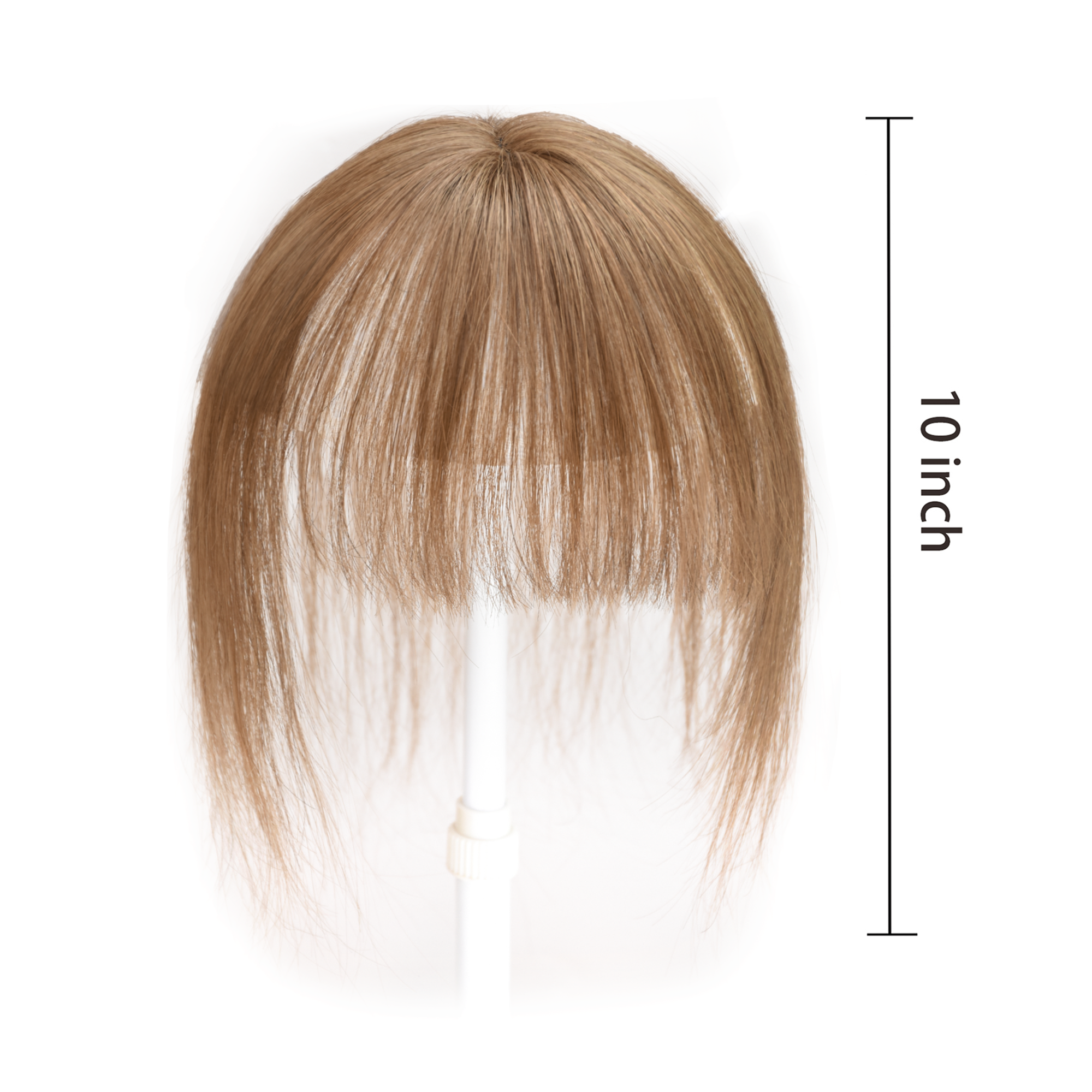 Meiverah Hair Clip in Bangs Real Human Hair with high cranial top for volume Light and airy French bangs for women Clip On Air Bangs for Daily Wear (6#)