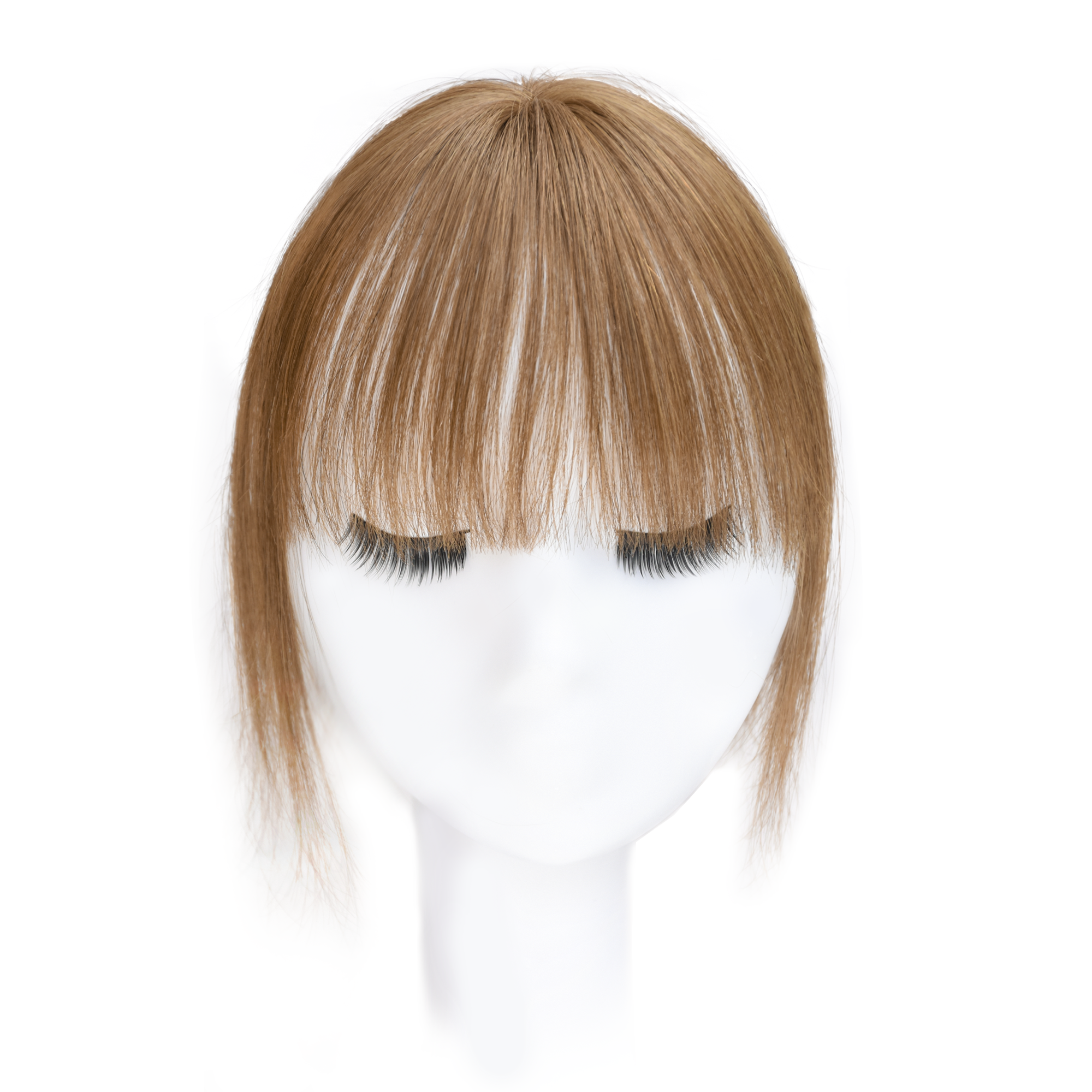 Meiverah Hair Clip in Bangs Real Human Hair with high cranial top for volume Light and airy French bangs for women Clip On Air Bangs for Daily Wear (6#)