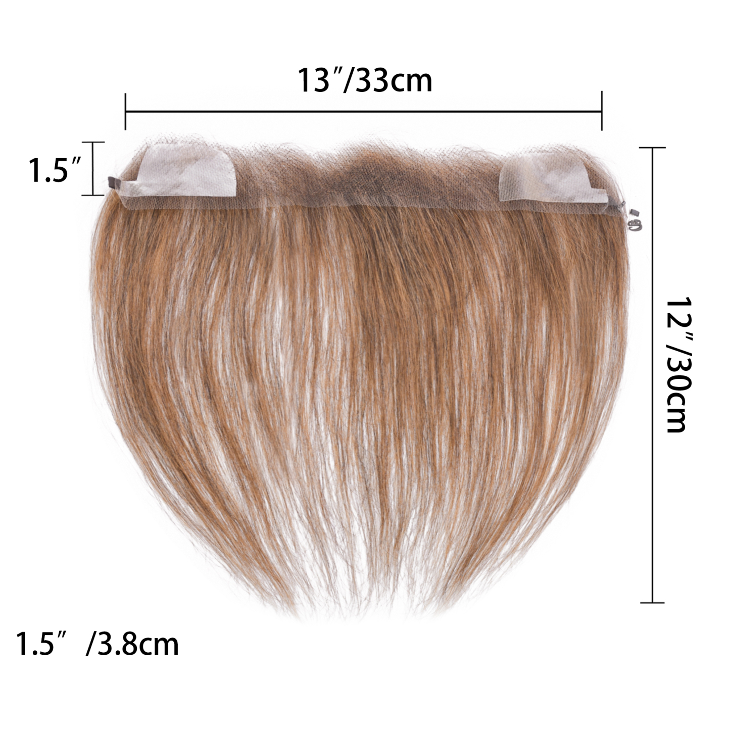 Meiverah Fishing Line Hand-Tied Mono Base Men's Hair System - Breathable, Realistic Hairline & Natural-Looking Hair Replacement（6#）