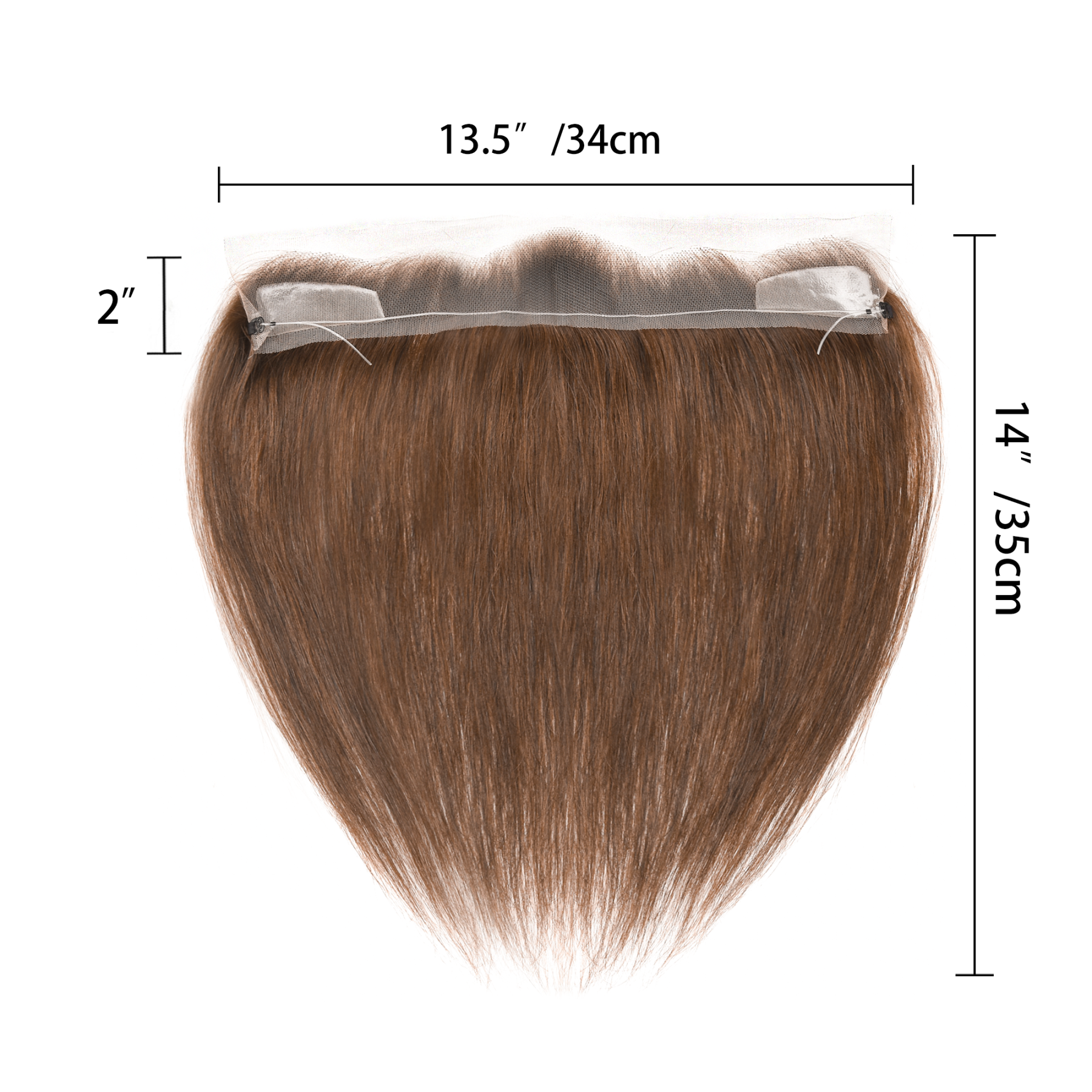 Meiverah Fishing Line Hand-Tied Mono Base Men's Hair System - Breathable, Realistic Hairline & Natural-Looking Hair Replacement（6#）