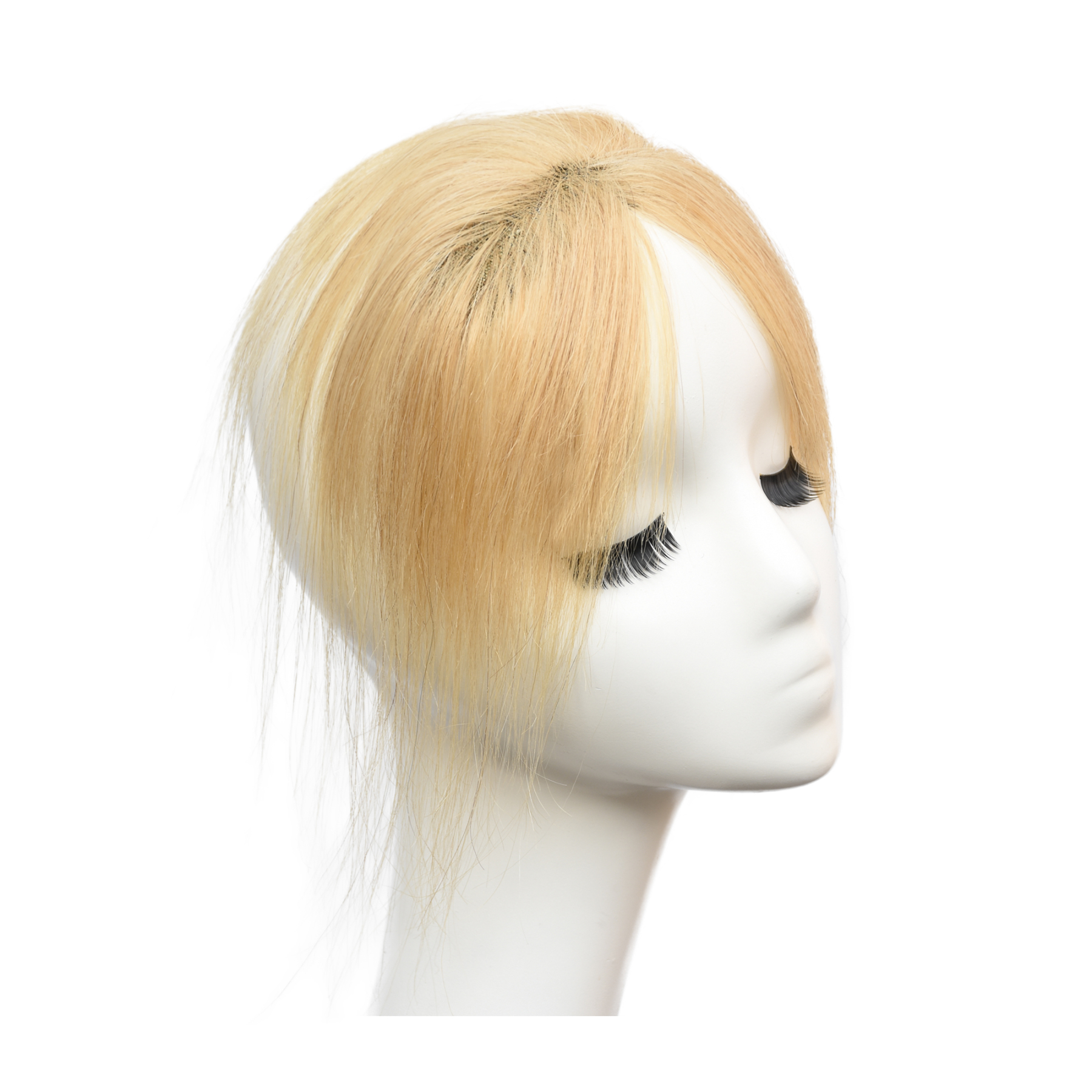 Meiverah Hair Clip in Bangs Clip In Hair Extensions 100% Baby Hair Human Hand Made Natural Forehead Patch No Trace Patch Hairline for Women(#613)