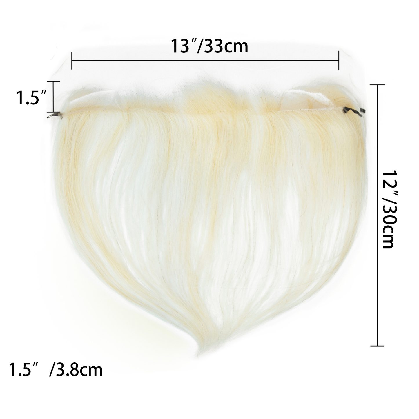 Meiverah Fishing Line Hand-Tied Mono Base Women's Hair System - Breathable, Realistic Hairline & Natural-Looking Hair Replacement（613#）