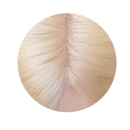 Meiverah Natural-Looking Handmade Full Hand-tied PU Mono Lace NO Bangs Clip-In Women Toupee -（613#）