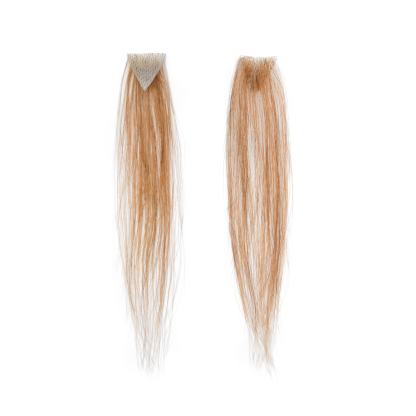 Meiverah Triangular alopecia Balding Spot Accidental Burns Scar Hair Replacement for women Hairline Loss Straight Tape in Replacement Toupee 2PC (30#)