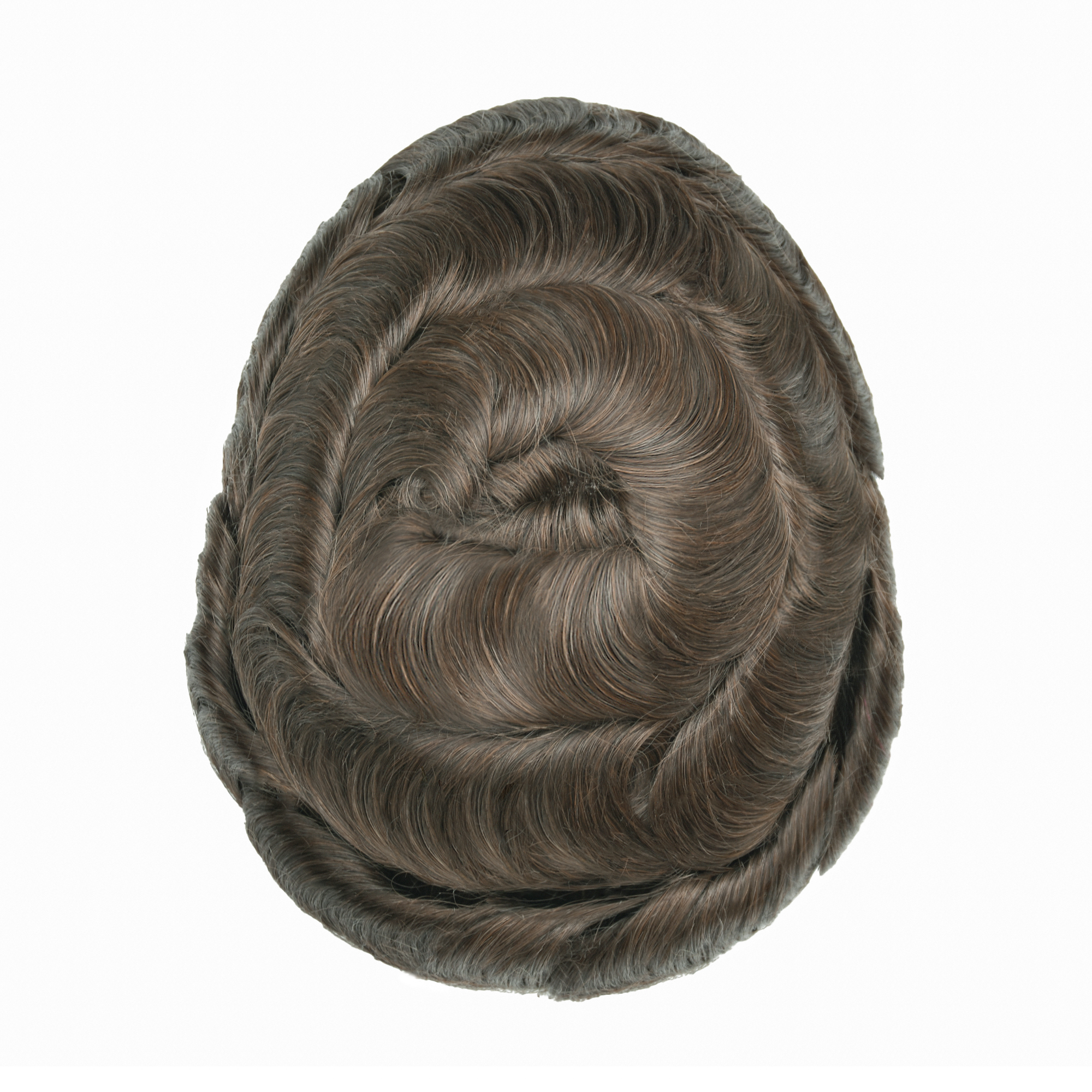 Meiverah Natural-Looking Handmade Men's Top Wig - AS Style (7# Color)