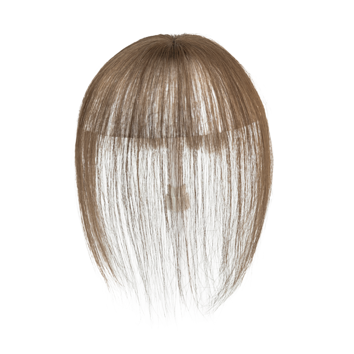 Meiverah Hair Clip in Bangs Real Human Hair with high cranial top for volume Light and airy French bangs for women Clip On Air Bangs for Daily Wear (8#)