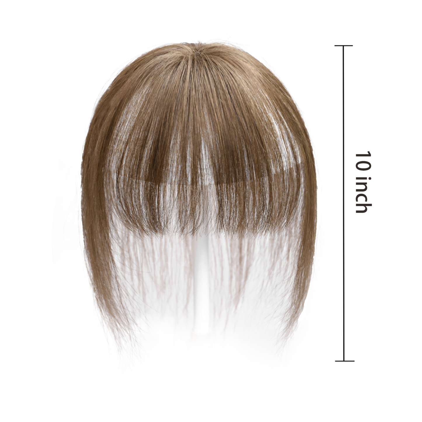 Meiverah Hair Clip in Bangs Real Human Hair with high cranial top for volume Light and airy French bangs for women Clip On Air Bangs for Daily Wear (8#)