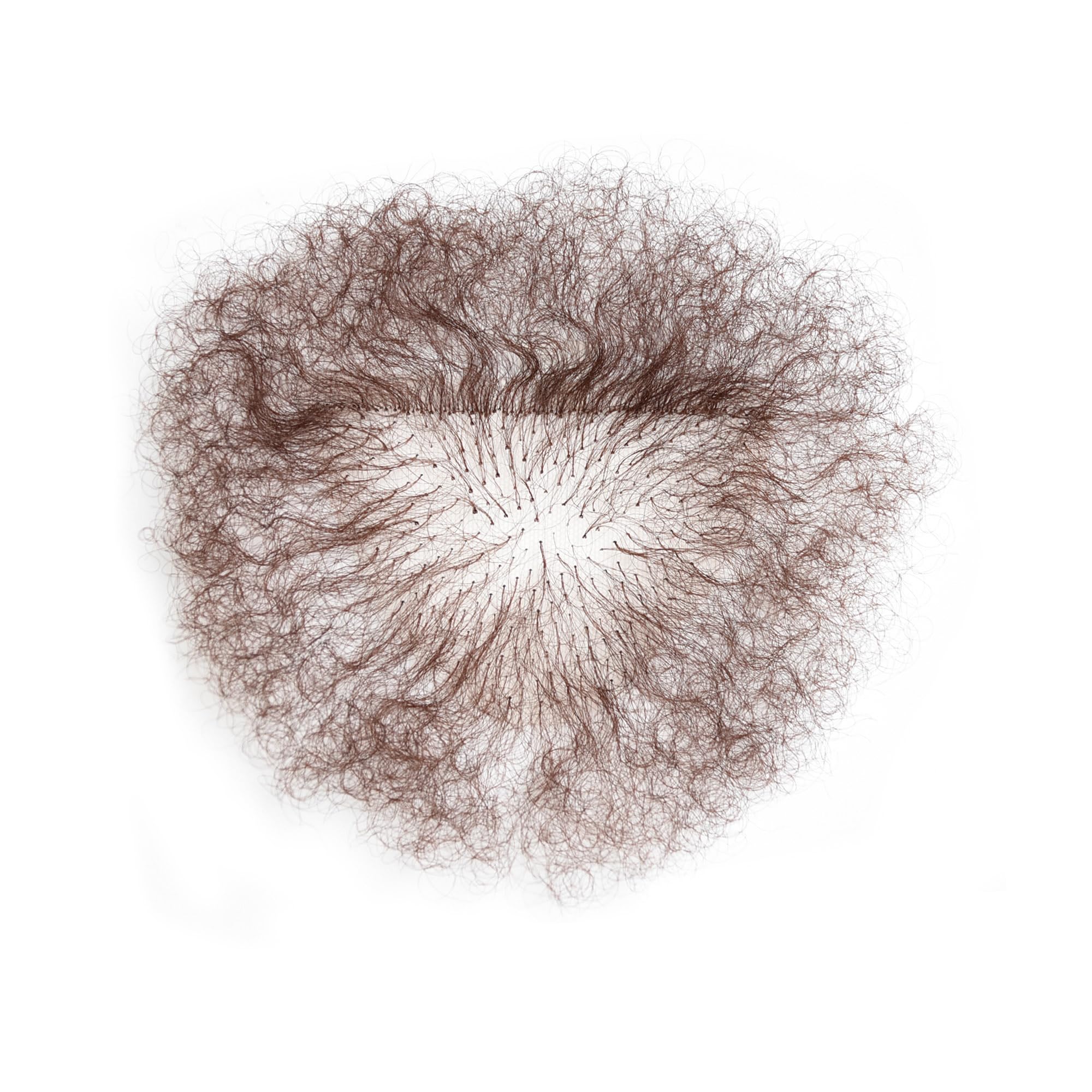 Meiverah Hair Handmade Men Fake Chest Hair Synthetic Hair Body Hair Adding Hair Volume Enhancement of Manliness(Dark Brown)