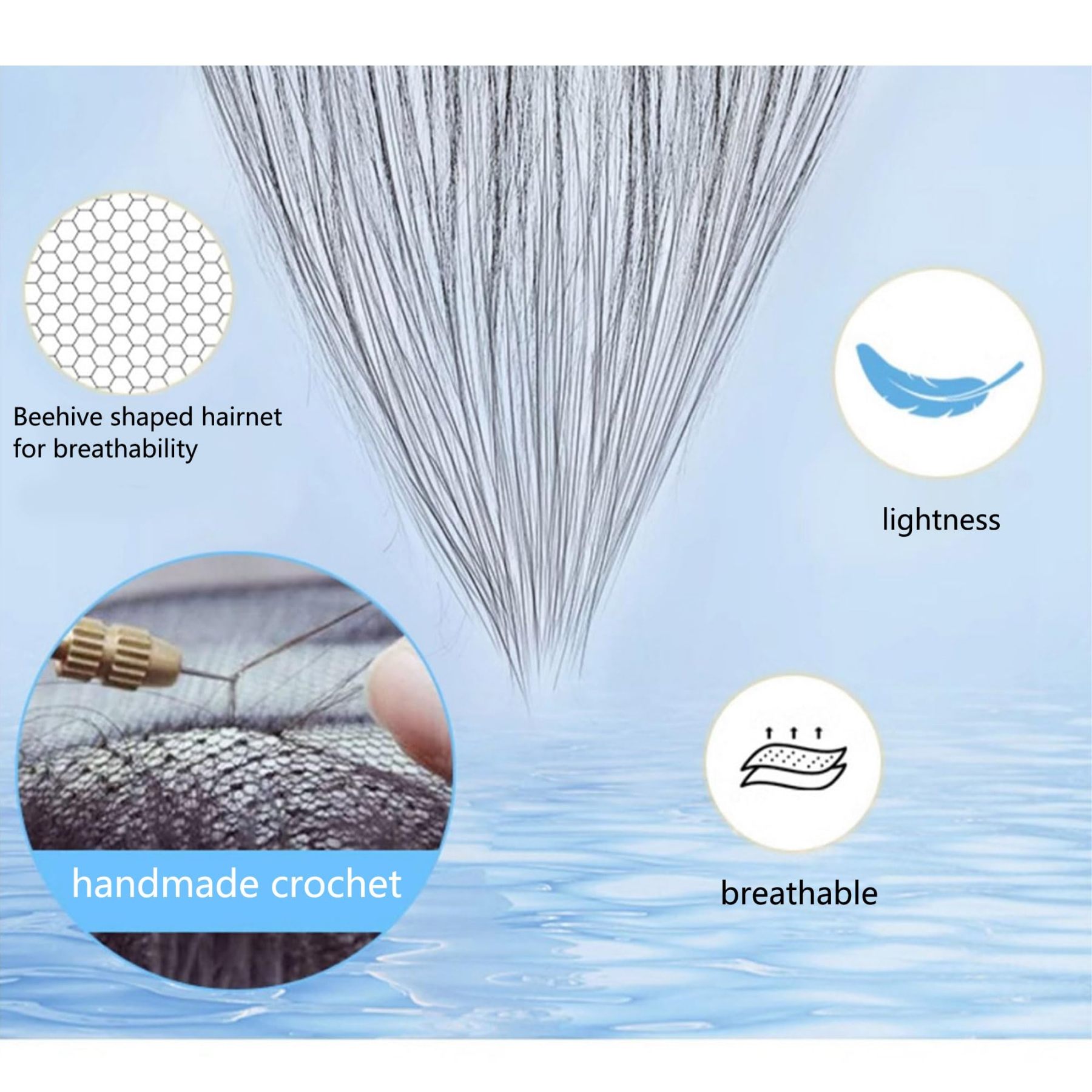 Meiverah Hair Clip in Bangs Clip In Hair Extensions 103% Baby Hair Human Hand Made Natural Forehead Patch No Trace Patch Hairline for Women(Cocoa Brown)